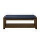 preview thumbnail 12 of 13, 47" Accent Bench with Lower Shelf Shoe Rack, Padded Seating Bench, Bed End Bench with Storage, Removable Cushion