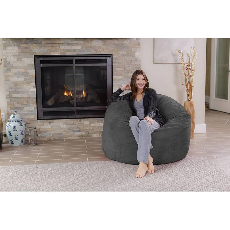 Bean Bag Chair 4-foot Memory Foam Removable Cover Bean Bags