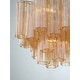 preview thumbnail 5 of 4, Addis 4 Light Aged Brass Chandelier - 17.75"W x 13.75"H x 17.75"D
