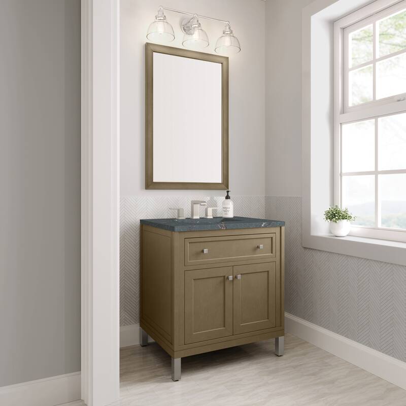Chicago 30" Single Vanity, Walnut Whisper