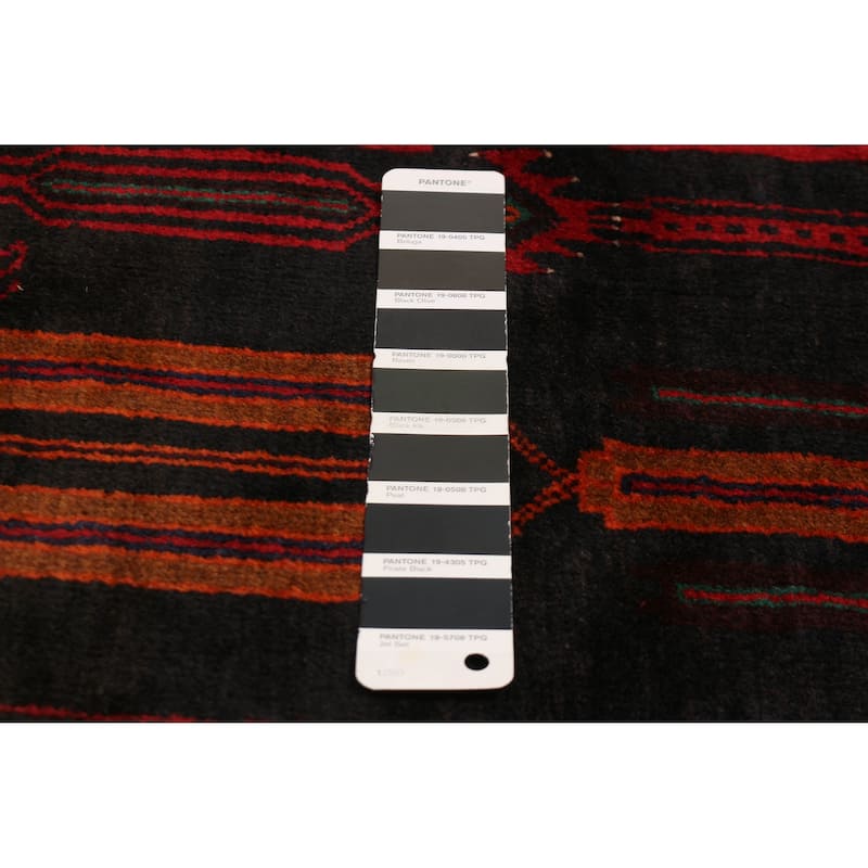 Teimani Black Rug 4'1" x 6'11" - 4'1 x 6'11