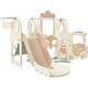 preview thumbnail 2 of 32, Kids Swing-N-Slide with Bus Play Structure, Freestanding Bus Toy with Slide&Swing for Toddlers, Bus Slide