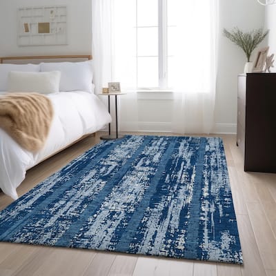 Premium Washable Super Soft Stripe Abrash Mayfield Rug