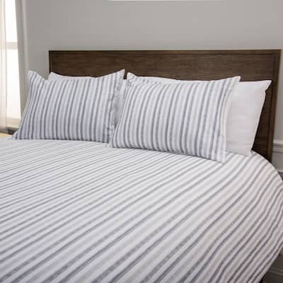 Rizzy Home Blackberry Grove Natural Striped Comforter Set