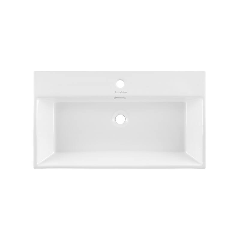 Claire Ceramic Console Sink White Basin Gold Legs