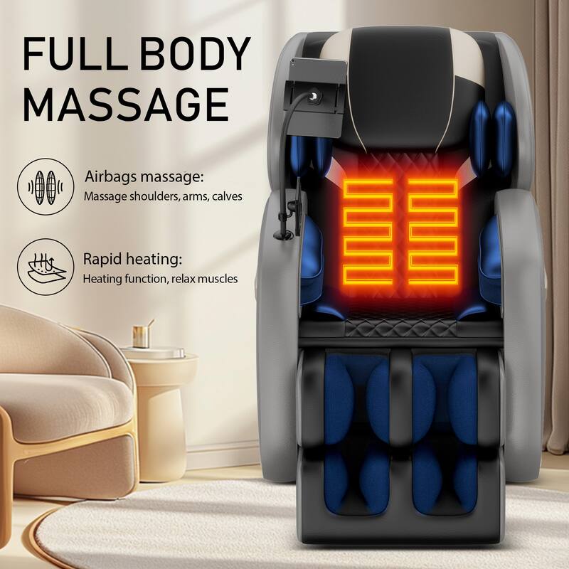 GDFStudio - Jay Luxury Massage Chair Zero Gravity Massage Chair - Full-Body Relief & Comfort