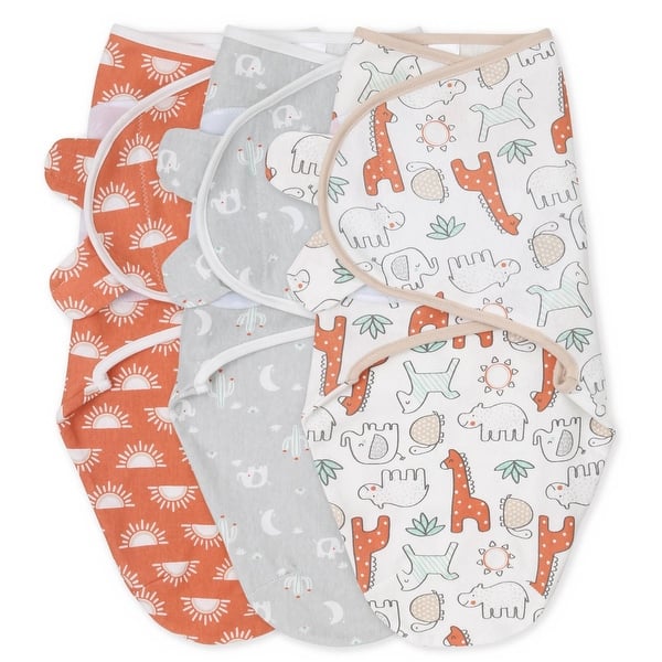 slide 2 of 5, The Peanutshell Desert Safari Swaddles, 3-Pack, Small/Medium