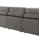 preview thumbnail 38 of 132, 118" W Corduroy L-shape Modular Sectional Sofa with Pillows