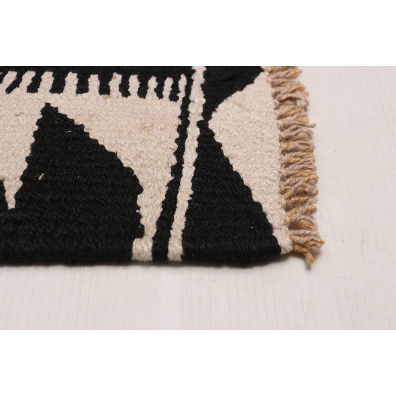 ECARPETGALLERY Flat-Weave Ankara Red Wool Kilim - 5'7 x 10'6