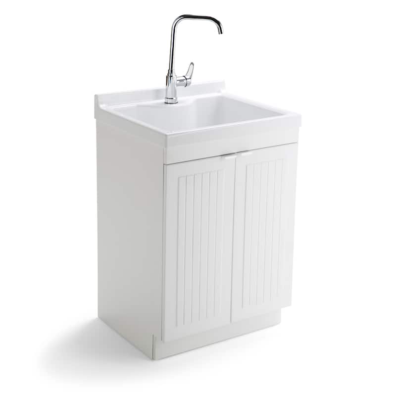 WYNDENHALL Bishop Laundry Cabinet with Faucet and Sink