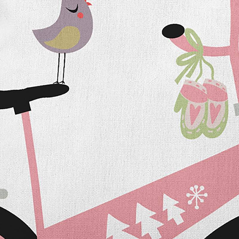 Close Up Bike Christmas Accent Pillow