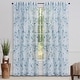 preview thumbnail 1 of 17, Chanasya Floral Sheer Window Bedroom Curtain Panel Pair (Set of 2)