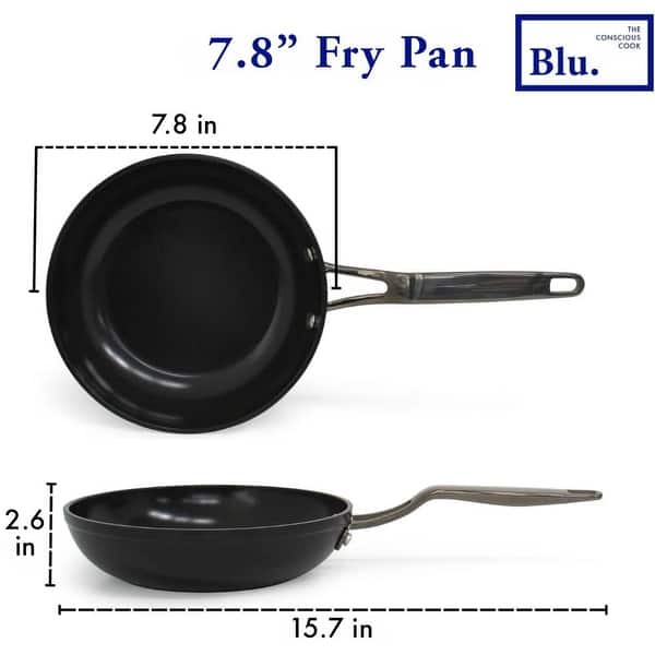 Blu. Cookware 7.8” Induction Frying Pan, Non-Toxic, Durable Non-Stick Ceramic, PFA/PFOA-Free, Suitable for All Cooktops