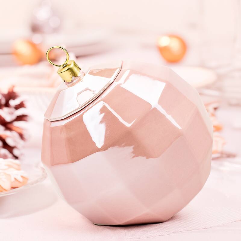 10 Strawberry Street Disco Christmas Cookie Jar, Pink - Large - Large - Disco Pink