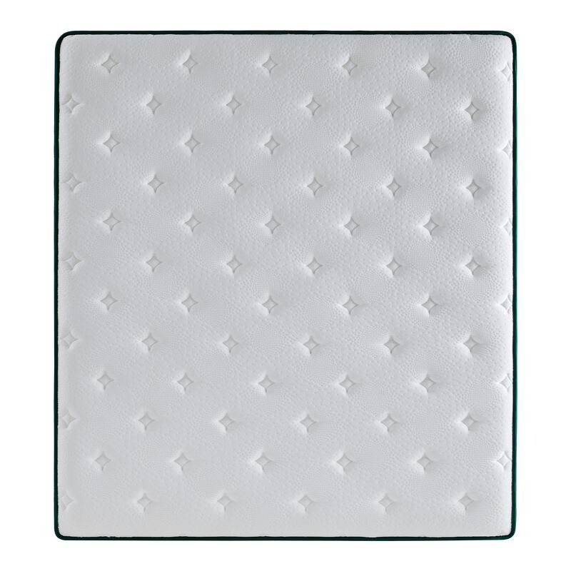 Modern Medium Firm Gel Memory Foam 12 in. Hybrid Motion Isolation Mattress - Green - Full XL