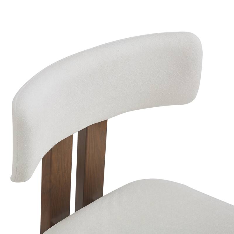 Modern Set of 2 Dining Chairs with Foam-Padded Backrest Seat, Metal Legs for Dining Room Living Room and Café