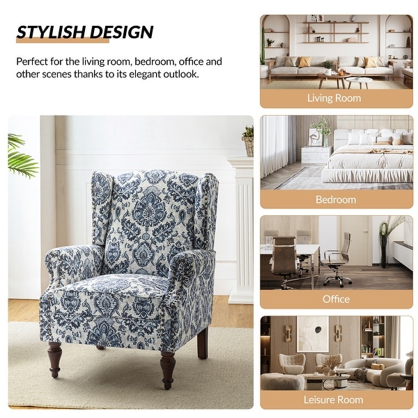 Wing chair for bedroom discount