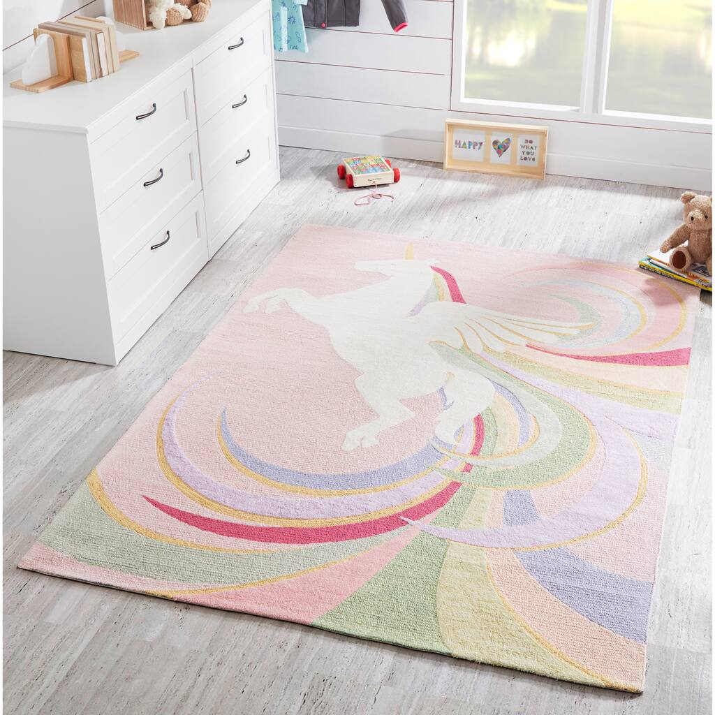 Lil Rug Momeni Lil Mo Classic Hand Hooked Cotton Area Rug - Overstock - 29560310