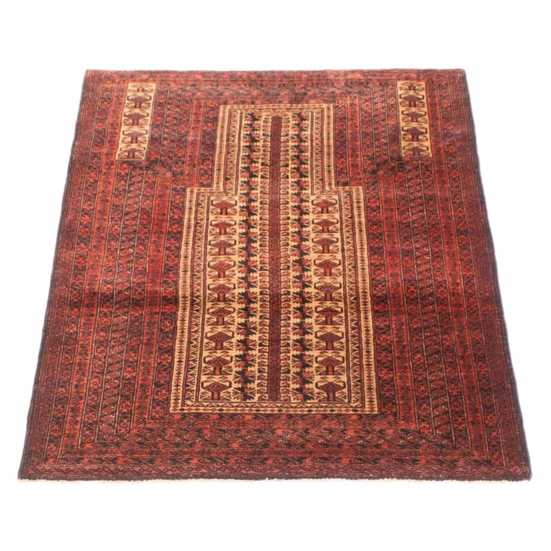 Teimani Tan Rug 2'11" x 4'8" - 2'11 x 4'8