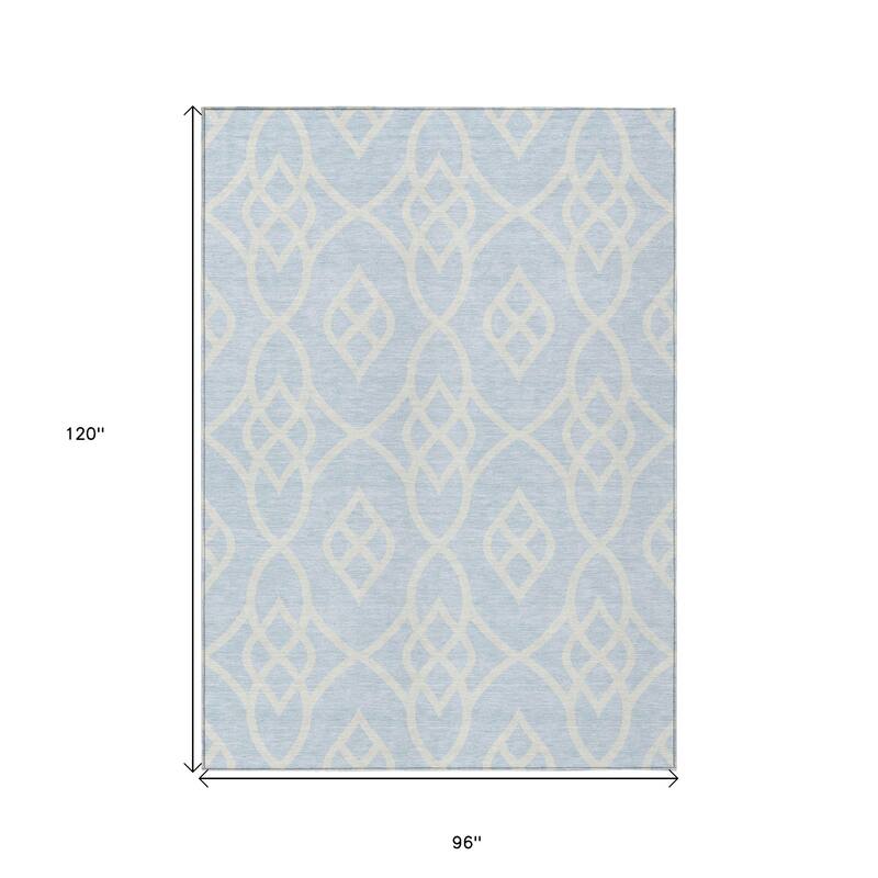 HomeRoots Trellis Transitional Rectangle Outdoor Rug