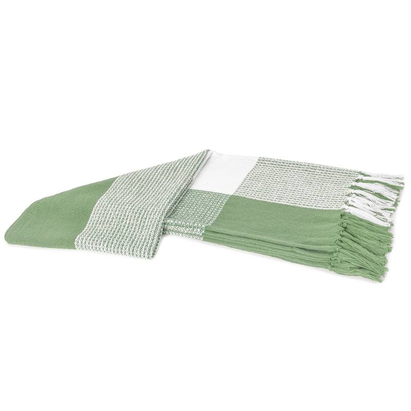 Sevita Hand-Woven Plaid Standard Size Throw Blanket