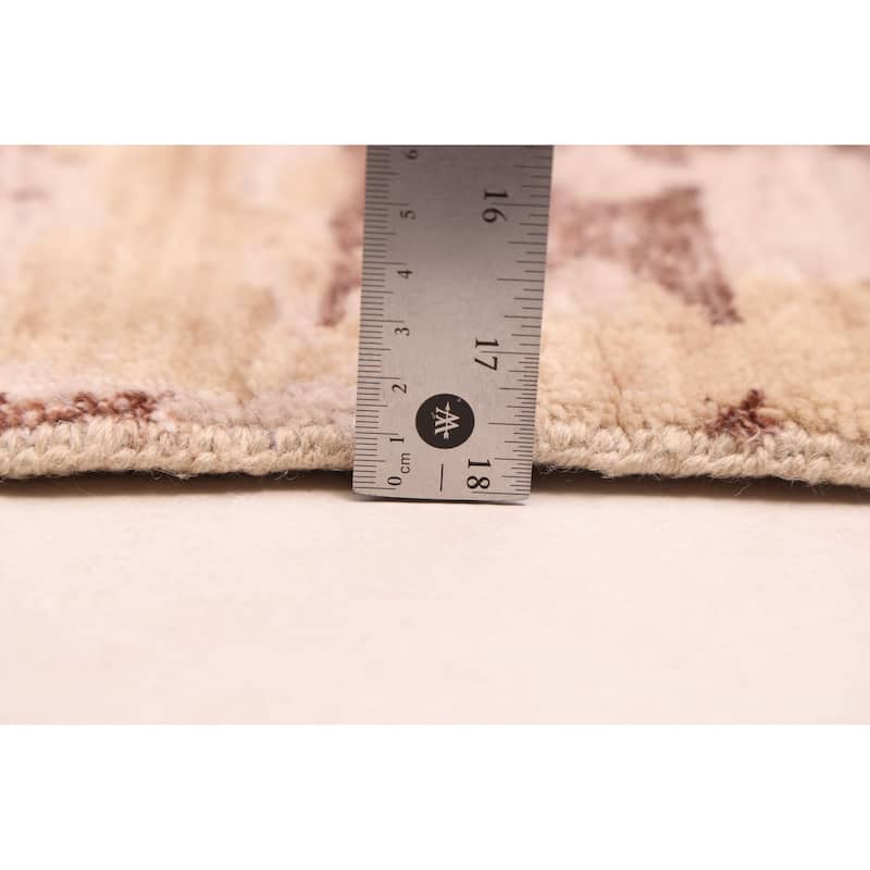 ECARPETGALLERY Hand-knotted Legacy Tan Silk, Wool Rug - 8'10 x 11'10