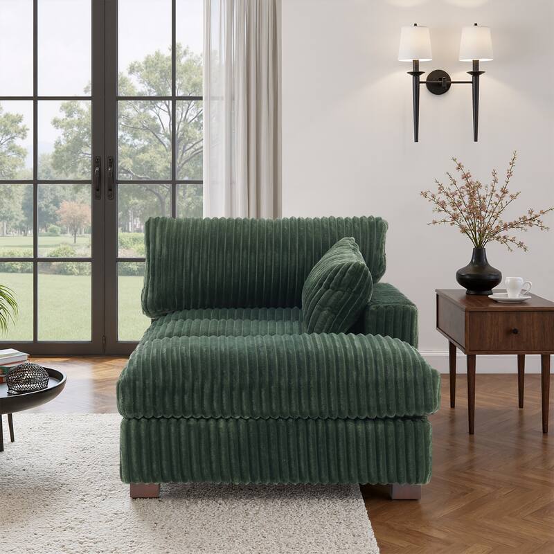 Plush Cloud Couch Modular Sectional Sofa with Ottoman