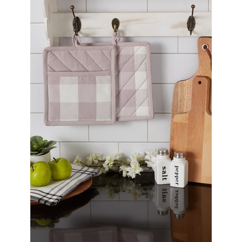 DII Vintage Red Buffalo Check Dishtowel (Set of 3)