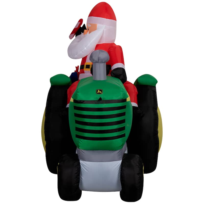 Airblown-John Deere Tractor w/Santa Scene-John Deere