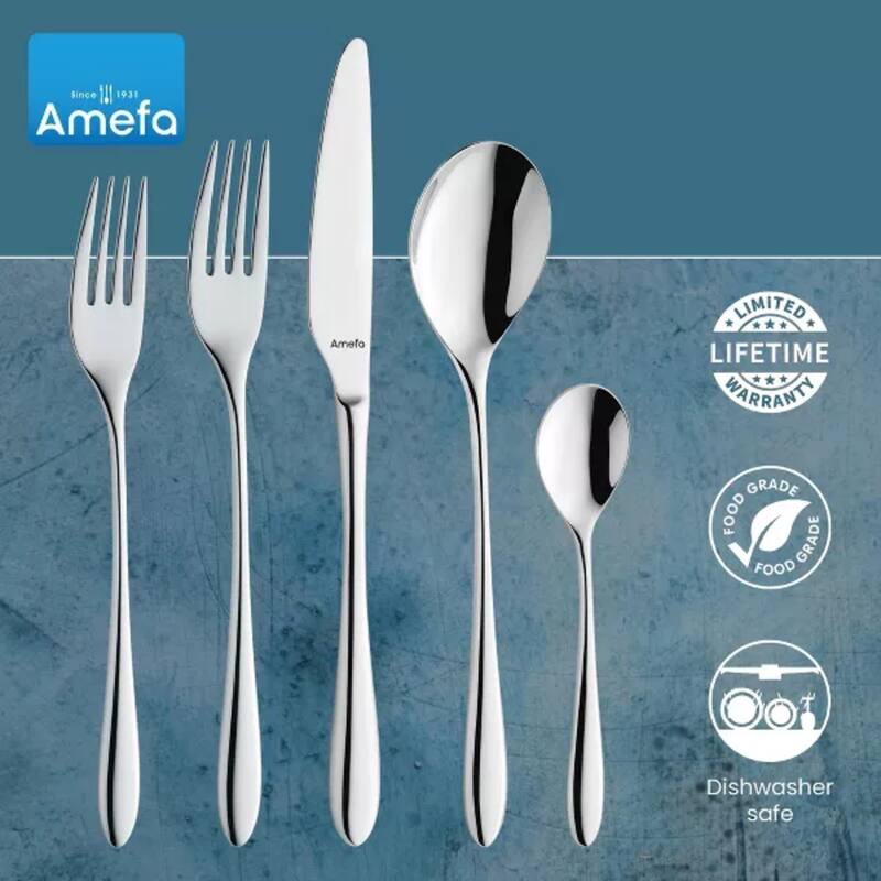 Amefa Cube 20 piece Premium Stainless Steel Flatware Set