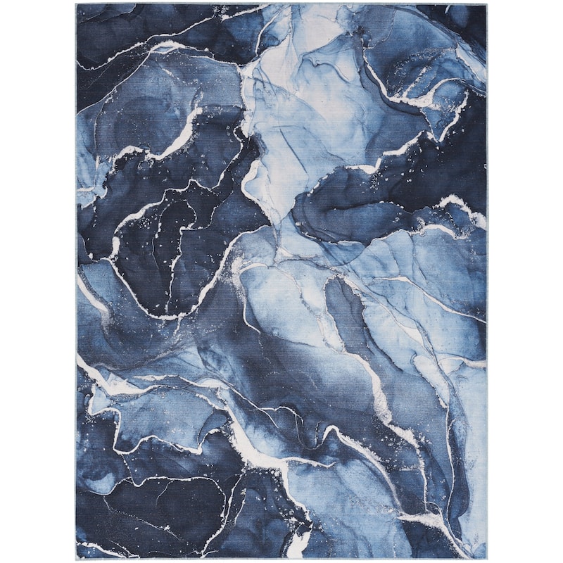 Nourison Home Daydream Indoor Abstract Area Rug. - 3' 11" x 5' 11" - Navy