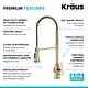 preview thumbnail 58 of 139, Kraus Britt Commercial 3-Function 1-Handle Pulldown Kitchen Faucet