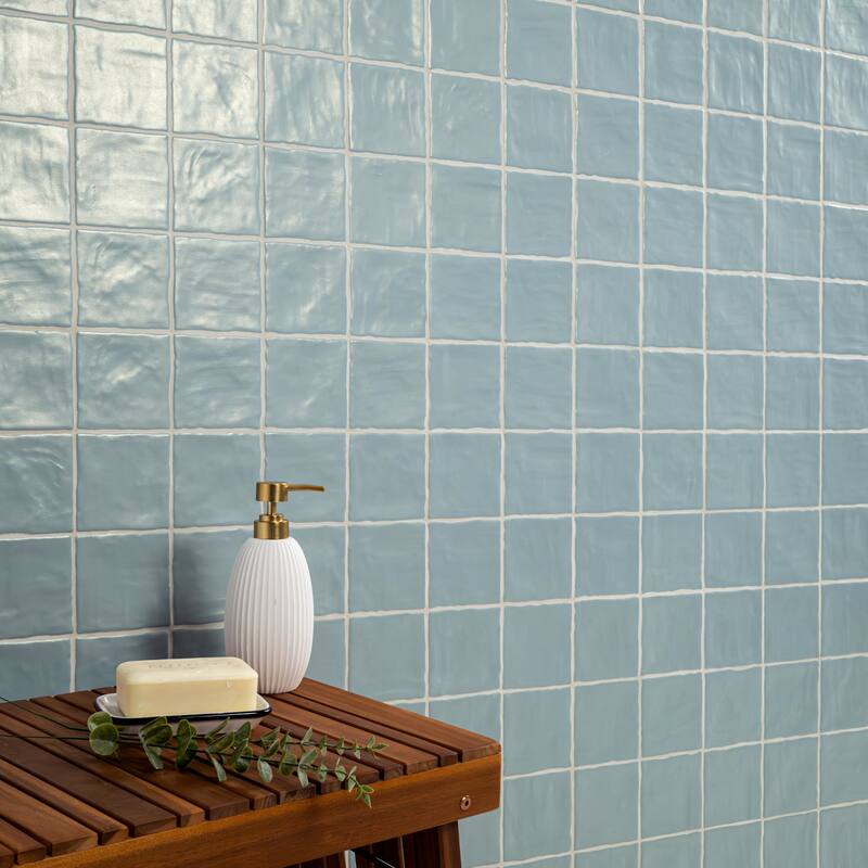 Ackland AKNPTRAV4X4S-CA Rava - 4" x 4" Solid Wall Tile - Satin Visual