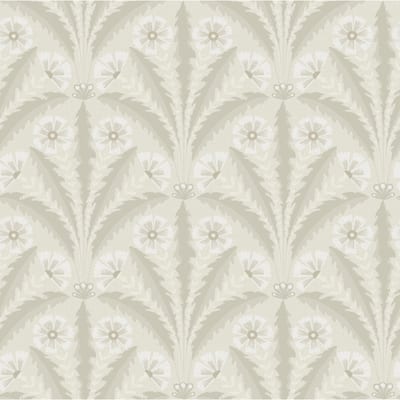 Chesapeake Tap Root Beige Floral Damask Wallpaper