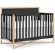 preview thumbnail 1 of 3, Dream On Me Owen 5-in-1 Convertible Crib, Matte Black - Matte Black Matte Black