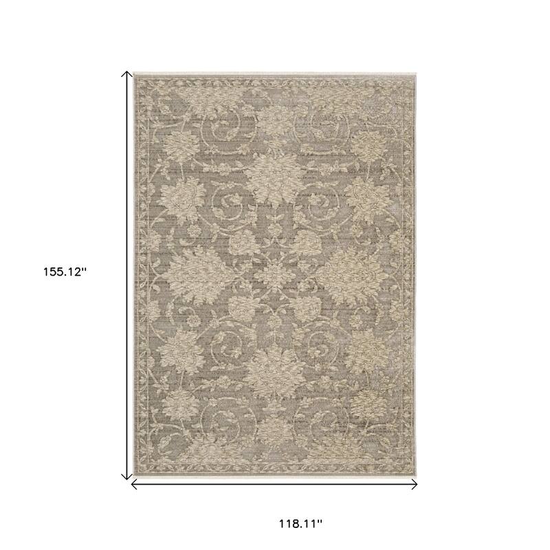 HomeRootsFloral Traditional Rectangle Area Rug