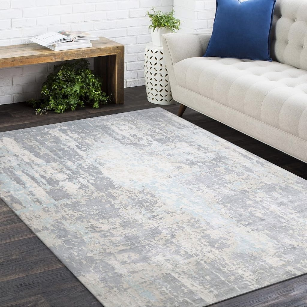 Overton Handmade Modern Contemporary Abstract Area Rug
