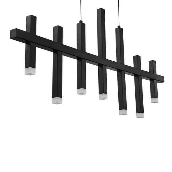 Verticals 7Light Black LED Pendant Bed Bath & Beyond 36264444