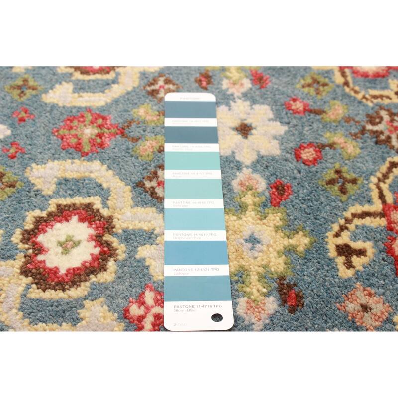 ECARPETGALLERY Hand-knotted Serapi Heritage Teal Wool Rug - 2'5 x 10'2