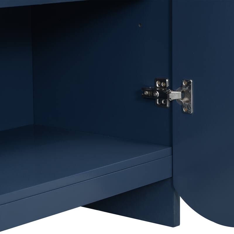 Vertical Stripes Four-Door Cabinet Cabinet