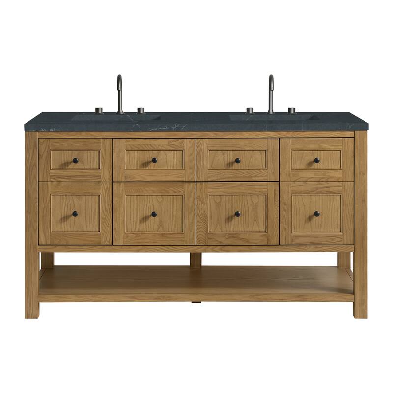 Breckenridge 60" Double Vanity, Light Natural Oak - 60D