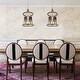 preview thumbnail 5 of 10, Evaie Modern Farmhouse 4-light Candle Chandelier Dimmable with Black Fabric Shade - D13.5'' x H88''