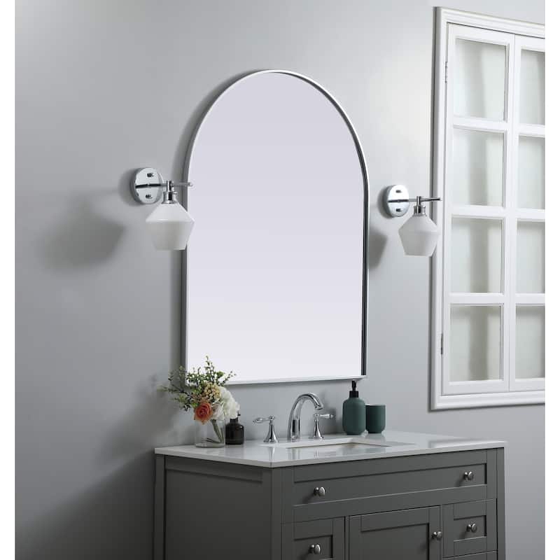 Elegant Lighting MR1A3342 Ayra 33" W x 42" H Modern Arched Bathroom