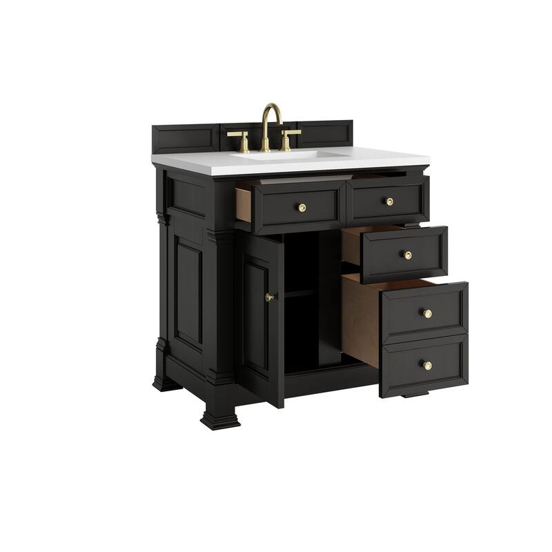 Brookfield 36" Single Vanity, Black Onyx