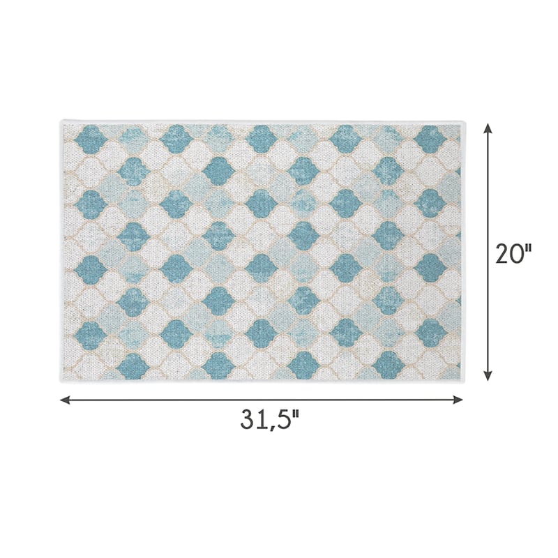 SussexHome Non-Skid Ultra-Thin Area Rugs for Laundry Room, Entryway, Bathroom and Kitchen - Washable Multipurpose Floor Mat