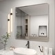 preview thumbnail 138 of 141, Apmir Metal Frame Tempered Glass Bathroom Vanity Mirror for Wall, Cloakroom, Bedroom 36" x 36" - Silver