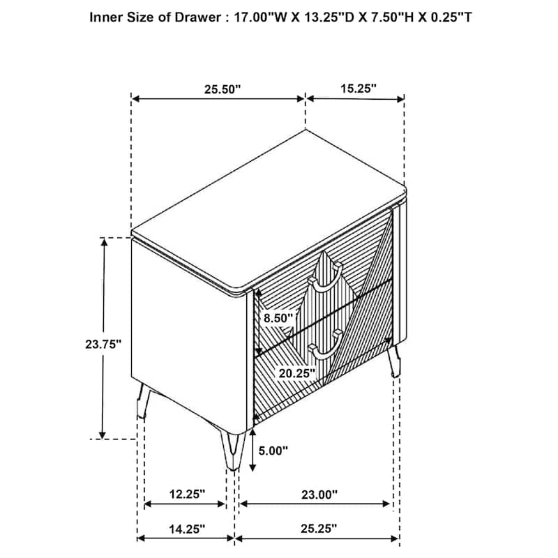 Cassia LED Bedroom Set White High Gloss