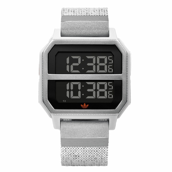 adidas silver watch