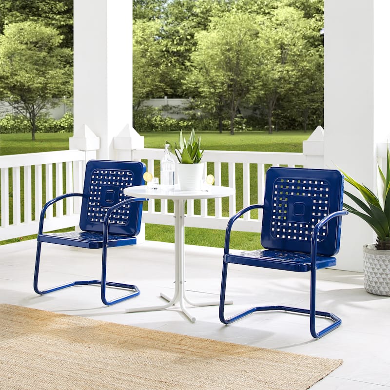 Crosley Bates 3Pc Outdoor Metal Bistro Set - 32"x104"x35"
