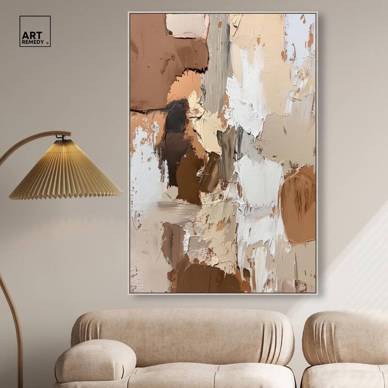 Beige Variations Canvas by Art Remedy